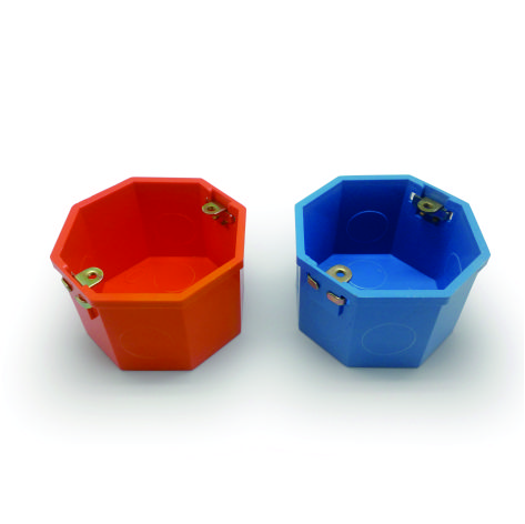 PVC Electrical / Octagonal 5cm lamp holder box